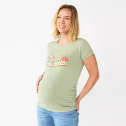 Maternity Sonoma Goods For Life® Fitted Crewneck Graphic Tee -SONOMA Store 5237042 Hello Pumpkin