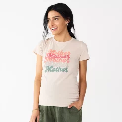 Maternity Sonoma Goods For Life® Fitted Crewneck Graphic Tee -SONOMA Store 5237042 Mother Mother