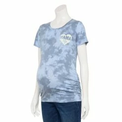 Maternity Sonoma Goods For Life® Fitted Crewneck Graphic Tee -SONOMA Store 5237042 Tie Dye Mama Life