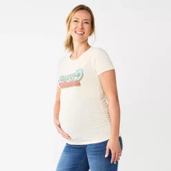 Maternity Sonoma Goods For Life® Fitted Crewneck Graphic Tee -SONOMA Store 5237042 Vintage Happy Mama