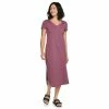 Petite Sonoma Goods For Life® Knit T-Shirt Midi Dress -SONOMA Store 5237287 Plum
