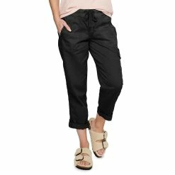 Women's Sonoma Goods For Life® Comfort Waist Utility Capri Pants 20 Women's Sonoma Goods For Life® Comfort Waist Utility Capri Pants -SONOMA Store 5237613 Black