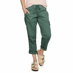 Women's Sonoma Goods For Life® Comfort Waist Utility Capri Pants 24 Women's Sonoma Goods For Life® Comfort Waist Utility Capri Pants -SONOMA Store 5237613 Teal