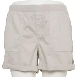 Plus Size Sonoma Goods For Life® Easy Pull-On Utility Shorts -SONOMA Store 5239300 Almond