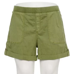 Plus Size Sonoma Goods For Life® Easy Pull-On Utility Shorts -SONOMA Store 5239300 Sydney Olive