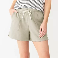 Petite Sonoma Goods For Life® French Terry Sweat Shorts -SONOMA Store 5241314 Cement