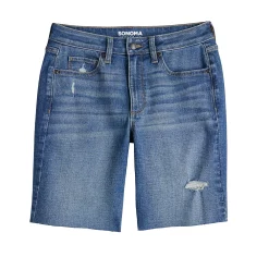 Women's Sonoma Goods For Life® High-Waist 9" Bermuda Jean Shorts 19 Women's Sonoma Goods For Life® High-Waist 9" Bermuda Jean Shorts -SONOMA Store 5244121 ALT5