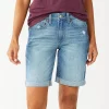 Women's Sonoma Goods For Life® High-Waist 9" Bermuda Jean Shorts