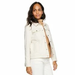 Petite Sonoma Goods For Life® Jean Jacket 9 Petite Sonoma Goods For Life® Jean Jacket -SONOMA Store 5245182 Ecru