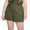 Plus Size Sonoma Goods For Life® Premium High-Waist Denim Shorts -SONOMA Store 5261004 Lander Green