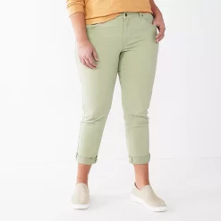 Petite Sonoma Goods For Life® Cuffed Girlfriend Jeans