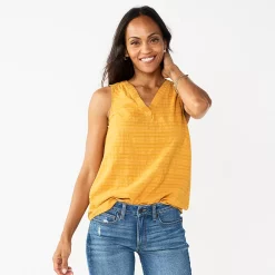 Women's Sonoma Goods For Life® V-Neck Tank 39 Women's Sonoma Goods For Life® V-Neck Tank -SONOMA Store 5297402 Gold