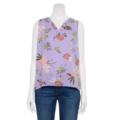Women's Sonoma Goods For Life® V-Neck Tank 36 Women's Sonoma Goods For Life® V-Neck Tank -SONOMA Store 5297402 Lilac Tropical Floral