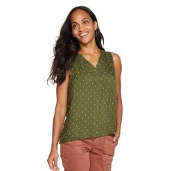 Women's Sonoma Goods For Life® V-Neck Tank 34 Women's Sonoma Goods For Life® V-Neck Tank -SONOMA Store 5297402 Olive Geo