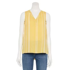 Women's Sonoma Goods For Life® V-Neck Tank 27 Women's Sonoma Goods For Life® V-Neck Tank -SONOMA Store 5297402 Yellow Mixed Stripe