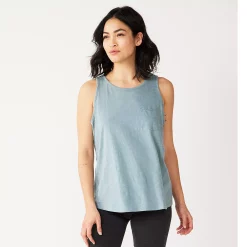 Women's Sonoma Goods For Life® High-Neck Tank 34 Women's Sonoma Goods For Life® High-Neck Tank -SONOMA Store 5467284 Blue Gray
