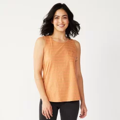 Women's Sonoma Goods For Life® High-Neck Tank 32 Women's Sonoma Goods For Life® High-Neck Tank -SONOMA Store 5467284 Brown Peach Stripe