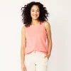 Women's Sonoma Goods For Life® High-Neck Tank -SONOMA Store 5467284 Coral