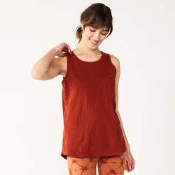 Women's Sonoma Goods For Life® High-Neck Tank 49 Women's Sonoma Goods For Life® High-Neck Tank -SONOMA Store 5467284 Rust Chili Red