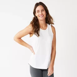Women's Sonoma Goods For Life® High-Neck Tank 50 Women's Sonoma Goods For Life® High-Neck Tank -SONOMA Store 5467284 White