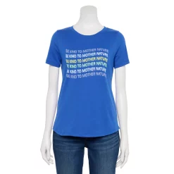 Women's Sonoma Goods For Life® Short Sleeve Graphic Tee -SONOMA Store 5480871 Blue Mother Earth