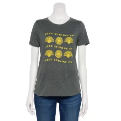 Women's Sonoma Goods For Life® Short Sleeve Graphic Tee -SONOMA Store 5480871 Gray Keep Shining