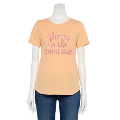 Women's Sonoma Goods For Life® Short Sleeve Graphic Tee -SONOMA Store 5480871 Peach Bright Side