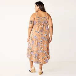 Plus Size Sonoma Goods For Life® Tiered Maxi Dress -SONOMA Store 5484502 ALT