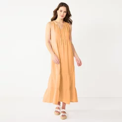 Women's Sonoma Goods For Life® x Lauren Lane Sleeveless Tiered Dress 9 Women's Sonoma Goods For Life® x Lauren Lane Sleeveless Tiered Dress -SONOMA Store 5489837 Peach Glaze