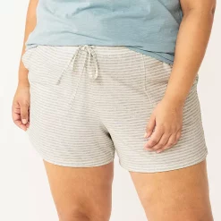Plus Size Sonoma Goods For Life® Pajama Shorts -SONOMA Store 5490355 Gray Feeder