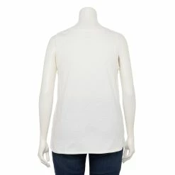 Plus Size Sonoma Goods For Life® V-Neck Swing Tank -SONOMA Store 5497118 ALT