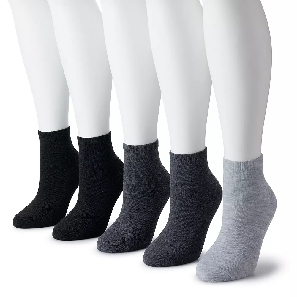 Women's Sonoma Goods For Life® 5 Pack Neutral Color Quarter Socks 3 Women's Sonoma Goods For Life® 5 Pack Neutral Color Quarter Socks