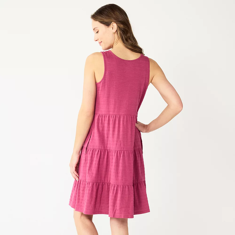 Women's Sonoma Goods For Life® Sleeveless Tiered Knit Dress 8 Women's Sonoma Goods For Life® Sleeveless Tiered Knit Dress - Image 6