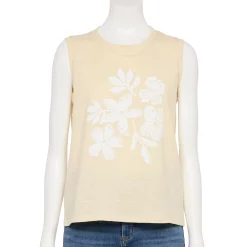 Women's Sonoma Goods For Life® Muscle Graphic Tank -SONOMA Store 5504455 Beige Floral