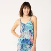 Women's Sonoma Goods For Life® Truly Soft Pajama Cami 1 Women's Sonoma Goods For Life® Truly Soft Pajama Cami -SONOMA Store 5507331 Turq Leaves