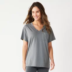 Women's Sonoma Goods For Life® Tunic Tee -SONOMA Store 5508079 Dark Gray