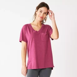Women's Sonoma Goods For Life® Tunic Tee -SONOMA Store 5508079 Raspberry