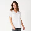 Women's Sonoma Goods For Life® Tunic Tee 2 Women's Sonoma Goods For Life® Tunic Tee -SONOMA Store 5508079 White