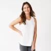 Petite Sonoma Goods For Life® High-Neck Pocket Tank -SONOMA Store 5508897 White