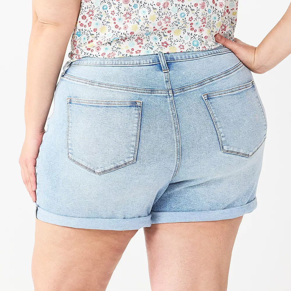 Plus Size Sonoma Goods For Life® Premium Mom Shorts 6 Plus Size Sonoma Goods For Life® Premium Mom Shorts - Image 4