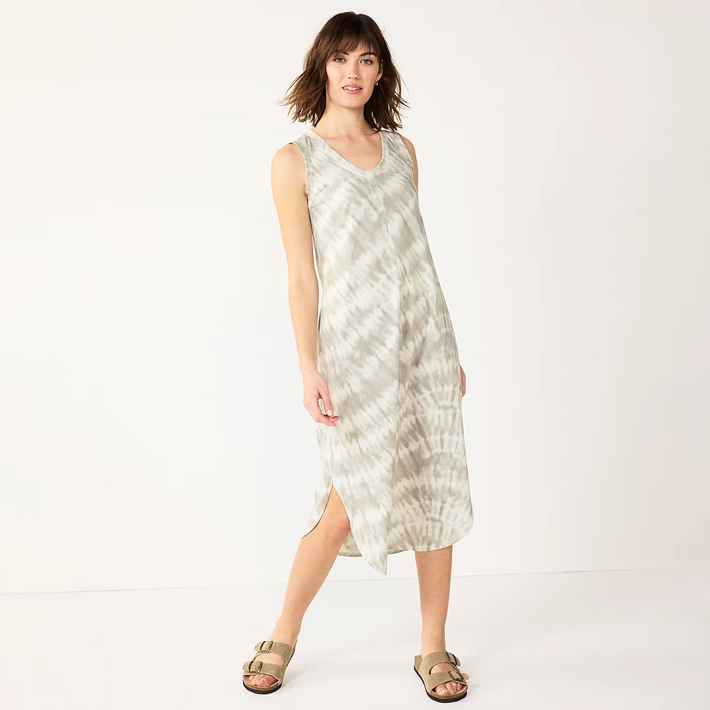 Women's Sonoma Goods For Life® Sleeveless Shirttail Knit Midi Dress 5 Women's Sonoma Goods For Life® Sleeveless Shirttail Knit Midi Dress - Image 3