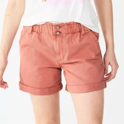 Women's Sonoma Goods For Life® Paperbag waist Denim Shorts