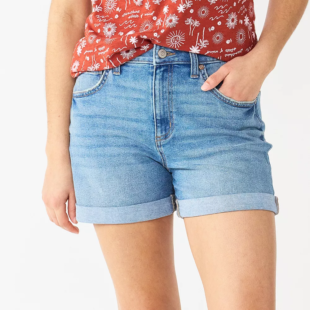 Women's Sonoma Goods For Life® Relaxed Rolled-Cuff Denim Shorts 7 Women's Sonoma Goods For Life® Relaxed Rolled-Cuff Denim Shorts - Image 5