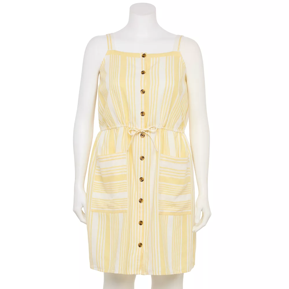 Plus Size Sonoma Goods For Life® Linen-Blend Tank Dress 4 Plus Size Sonoma Goods For Life® Linen-Blend Tank Dress - Image 2