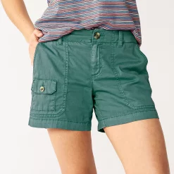 Women's Sonoma Goods For Life® Comfort Waist 5" Utility Shorts 15 Women's Sonoma Goods For Life® Comfort Waist 5" Utility Shorts -SONOMA Store 5542176 Nostalgic Green