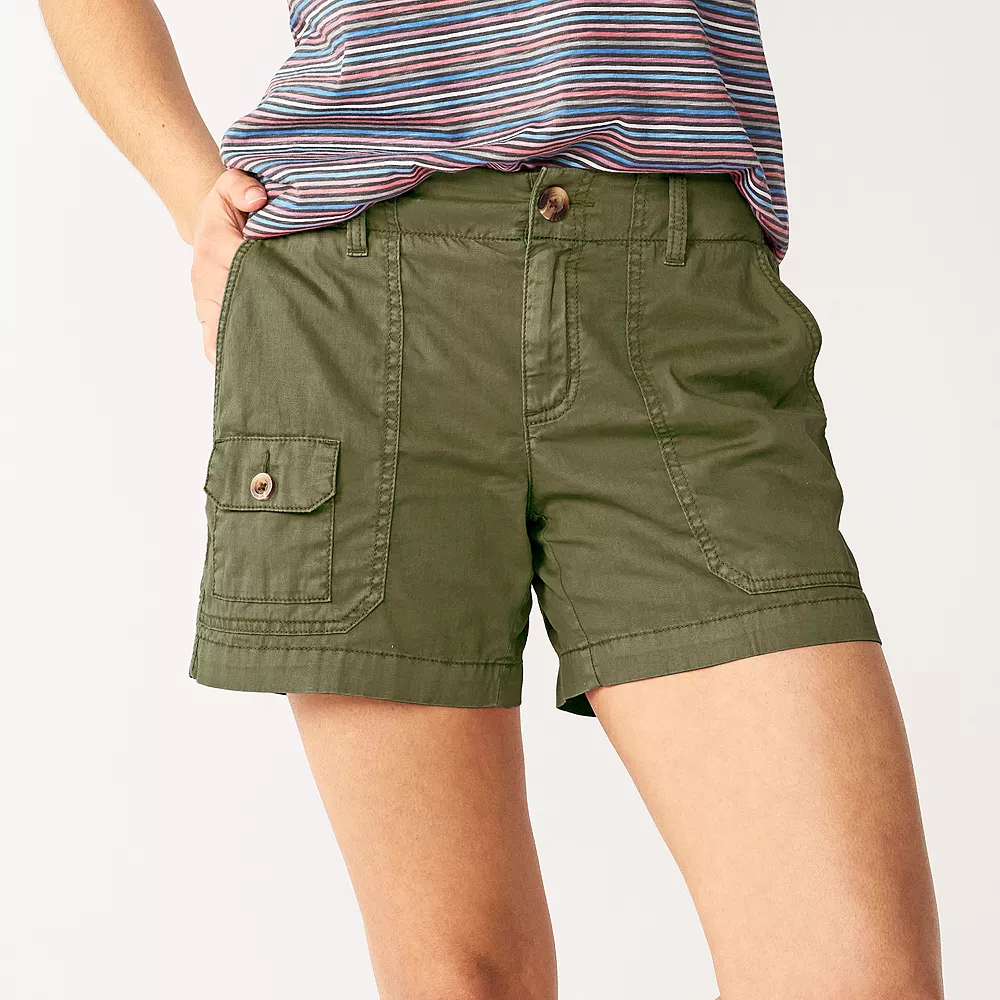 Women's Sonoma Goods For Life® Comfort Waist 5" Utility Shorts 7 Women's Sonoma Goods For Life® Comfort Waist 5" Utility Shorts - Image 5