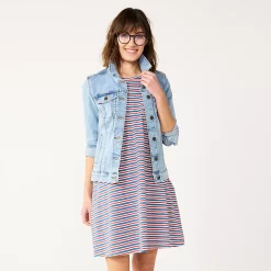 Women's Sonoma Goods For Life® Sleeveless Swing Dress 14 Women's Sonoma Goods For Life® Sleeveless Swing Dress -SONOMA Store 5546448 Americana Stripe