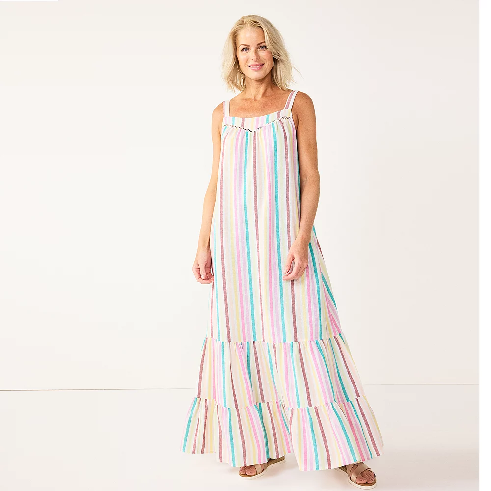 Women's Sonoma Goods For Life® Tiered Maxi Dress 5 Women's Sonoma Goods For Life® Tiered Maxi Dress - Image 3