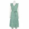Women's Sonoma Goods For Life® Ruffle Midi Dress 1 Women's Sonoma Goods For Life® Ruffle Midi Dress -SONOMA Store 5547162 Teal Floral
