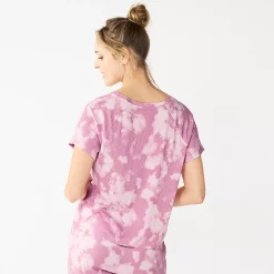 Women's Sonoma Goods For Life® Essential Short Sleeve Pajama Top -SONOMA Store 5553510 ALT